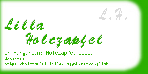 lilla holczapfel business card